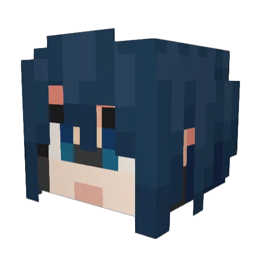 Yuri_Delusion Minecraft avatar head, 3D render
