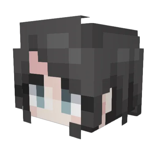 Yuri_Para Minecraft avatar head, 3D render