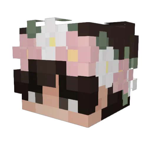 Yuri_is_Missing Minecraft avatar head, 3D render
