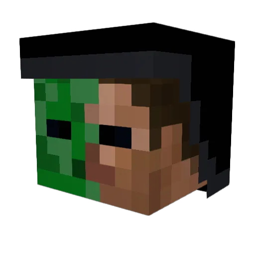 Yurian31 Minecraft avatar head, 3D render