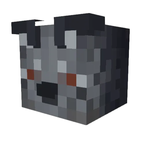 Yuricats1 Minecraft avatar head, 3D render