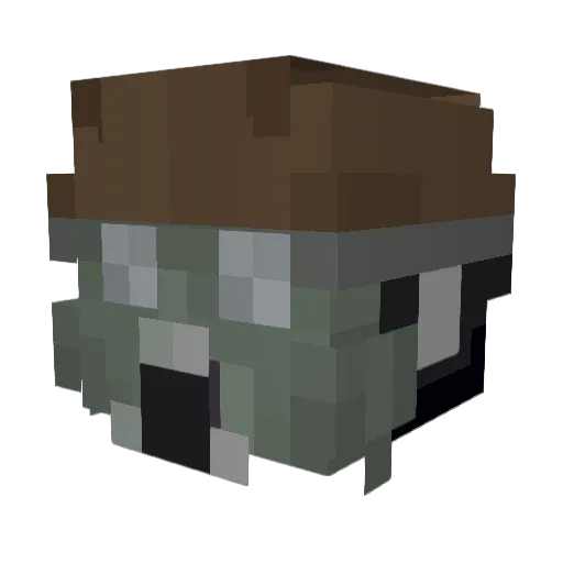 Yurification44 Minecraft avatar head, 3D render