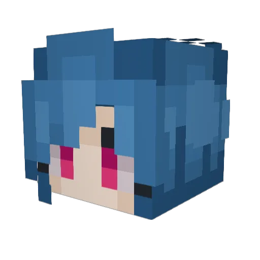 Yuriiipe Minecraft avatar head, 3D render