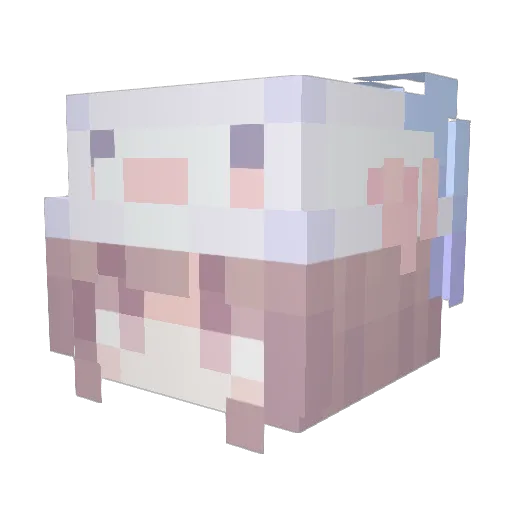 Yurika_Desu Minecraft avatar head, 3D render