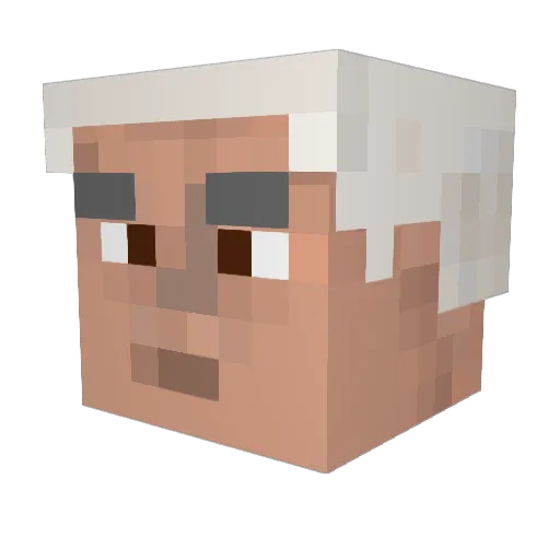 Yurillo Minecraft avatar head, 3D render