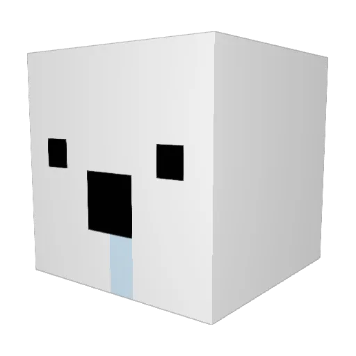 Yurilove14 Minecraft avatar head, 3D render