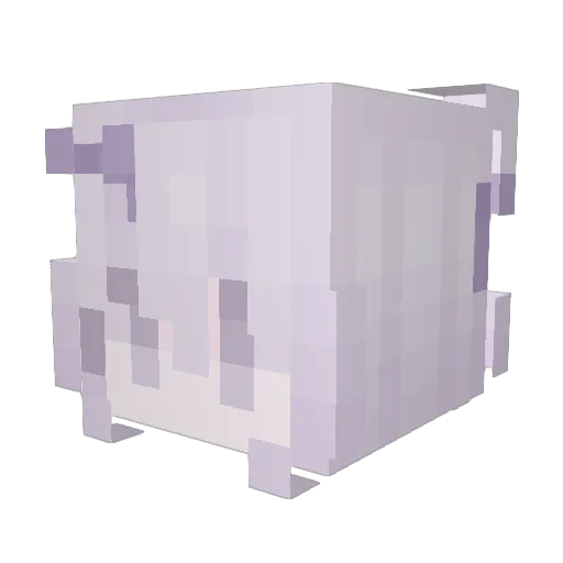 Yurimari Minecraft avatar head, 3D render