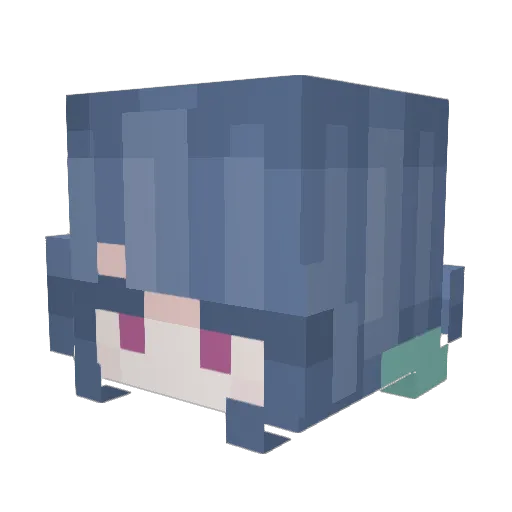 Yurimee57 Minecraft avatar head, 3D render