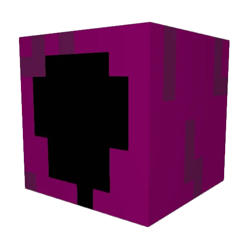 Yuriphilic Minecraft avatar head, 3D render
