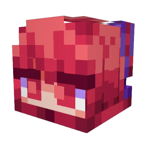 Yurisan001 Minecraft avatar head, 3D render