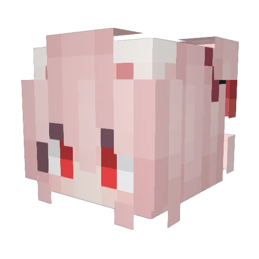 Yurisiya Minecraft avatar head, 3D render