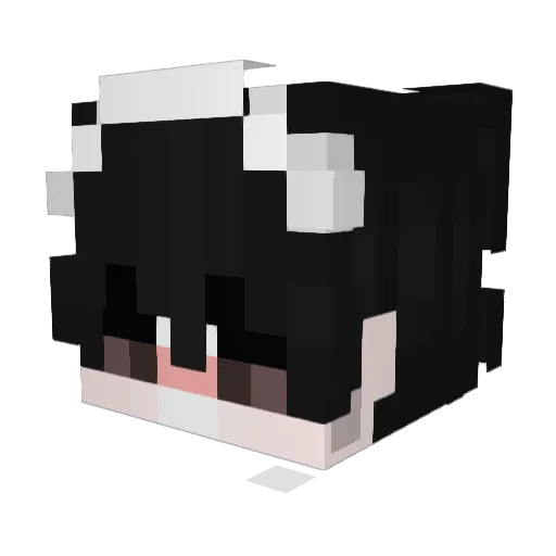 Yurniiscute Minecraft avatar head, 3D render