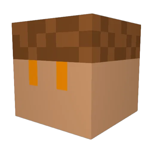 Yurratt Minecraft avatar head, 3D render