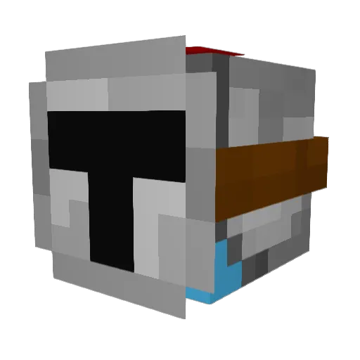 Yurskii Minecraft avatar head, 3D render