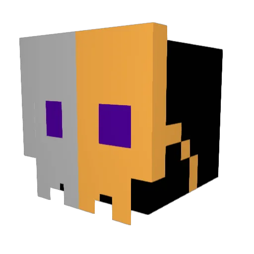 YuruyenSanat Minecraft avatar head, 3D render