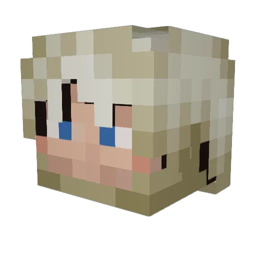 YusGu7006 Minecraft avatar head, 3D render