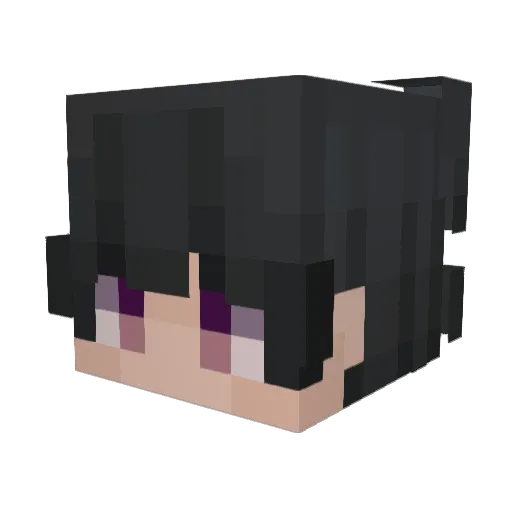 Yusako_Ez Minecraft avatar head, 3D render