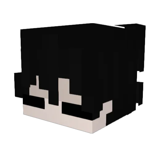Yuschutt Minecraft avatar head, 3D render