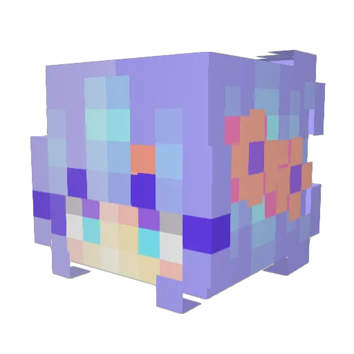 Yusfy Minecraft avatar head, 3D render