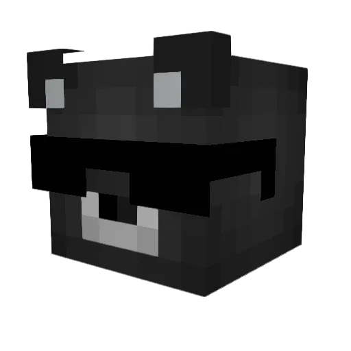 Yushen_16 Minecraft avatar head, 3D render
