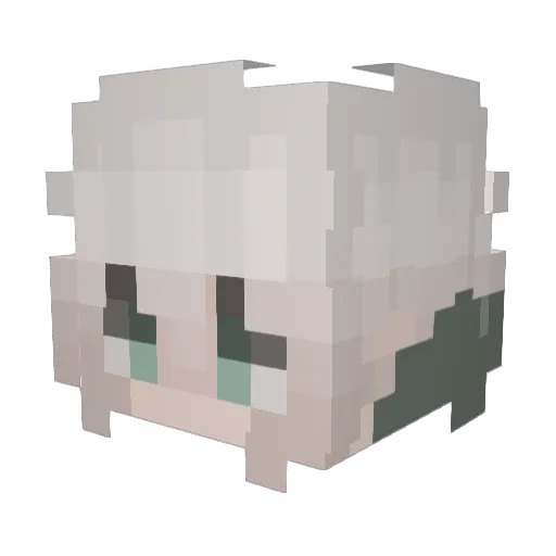 Yushi4Ever Minecraft avatar head, 3D render