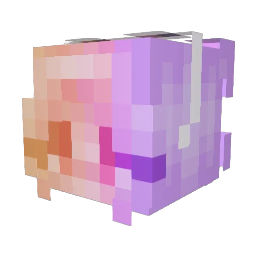 Yusi_Chang Minecraft avatar head, 3D render