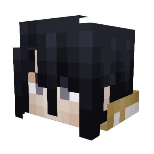 Yusif_9_9 Minecraft avatar head, 3D render