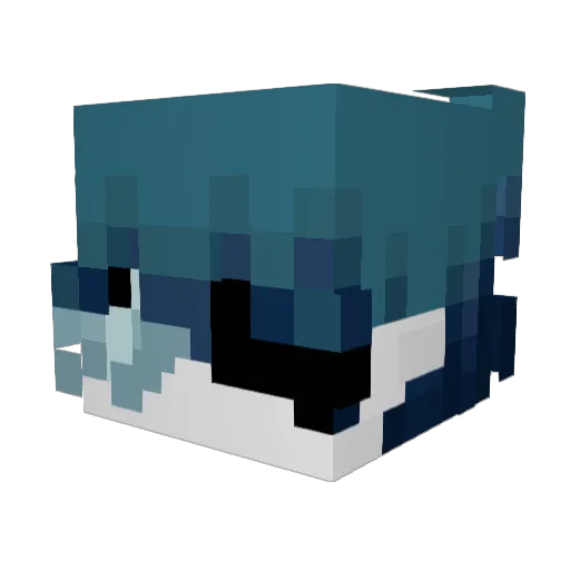 Yusua Minecraft avatar head, 3D render