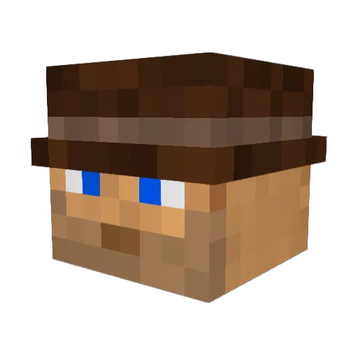 Yusuf1903 Minecraft avatar head, 3D render