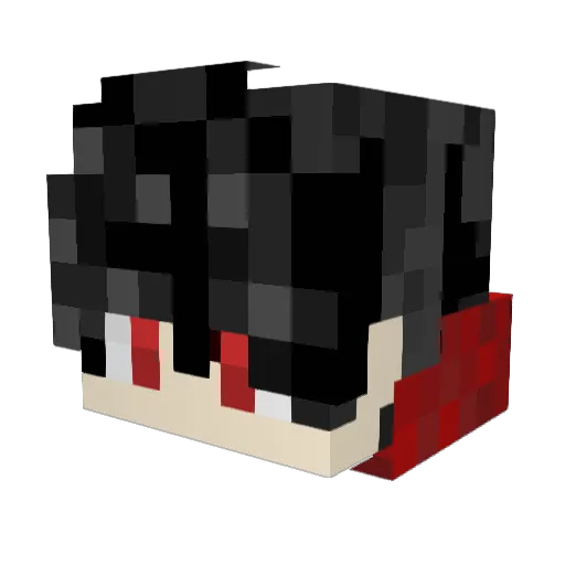 YusufKaya Minecraft avatar head, 3D render