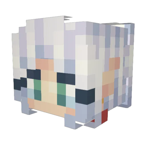 Yusuke122 Minecraft avatar head, 3D render