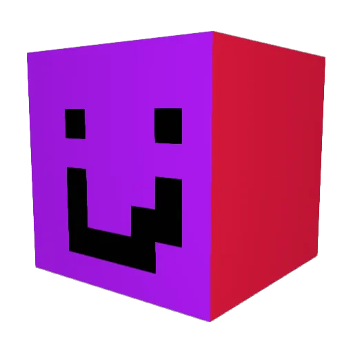 Yusurname Minecraft avatar head, 3D render