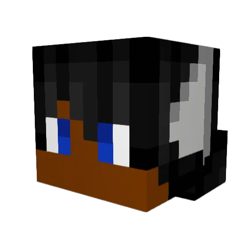 Yuswar Minecraft avatar head, 3D render