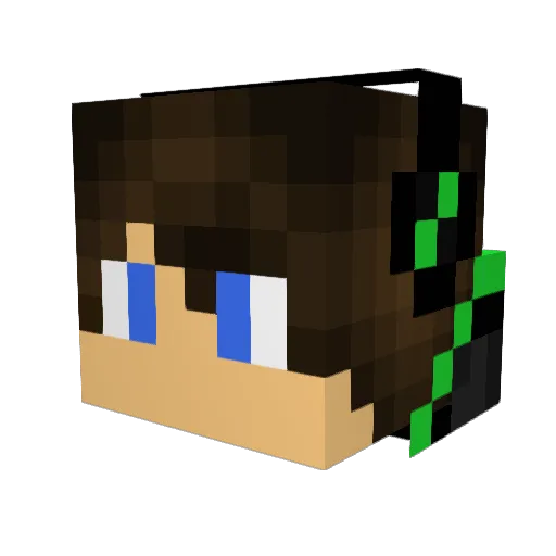 Yuta1012 Minecraft avatar head, 3D render