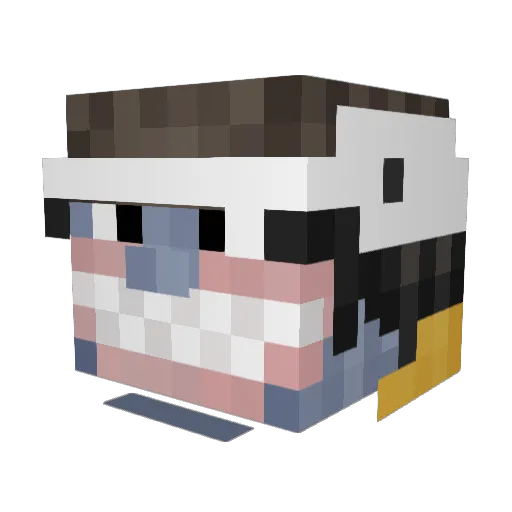 YutaTheOne Minecraft avatar head, 3D render