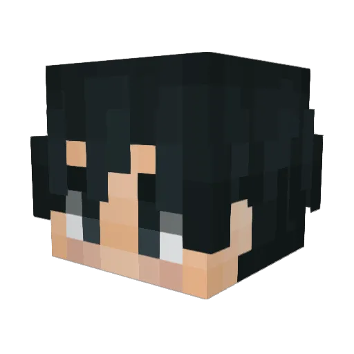 Yuta_Okkotsu Minecraft avatar head, 3D render