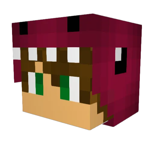 Yuto0121 Minecraft avatar head, 3D render