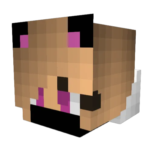 Yuto199 Minecraft avatar head, 3D render