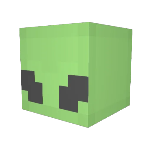 Yuto Minecraft avatar head, 3D render