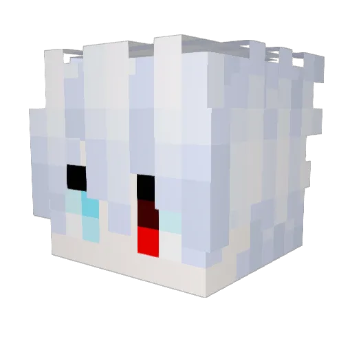 YutoXz_ Minecraft avatar head, 3D render