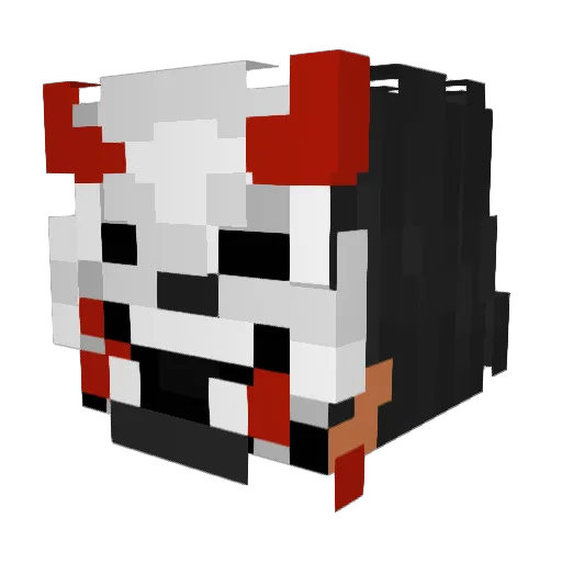 Yuto_Goro Minecraft avatar head, 3D render