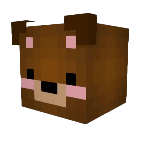 Yutomallow Minecraft avatar head, 3D render