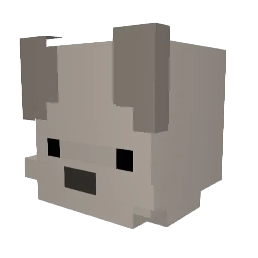 Yutrexus Minecraft avatar head, 3D render