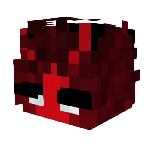 Yuty316 Minecraft avatar head, 3D render