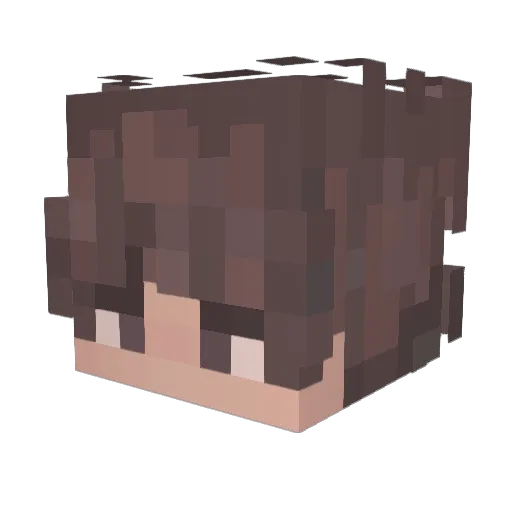 Yuu258 Minecraft avatar head, 3D render
