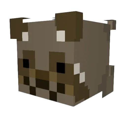 YuuMhm69 Minecraft avatar head, 3D render