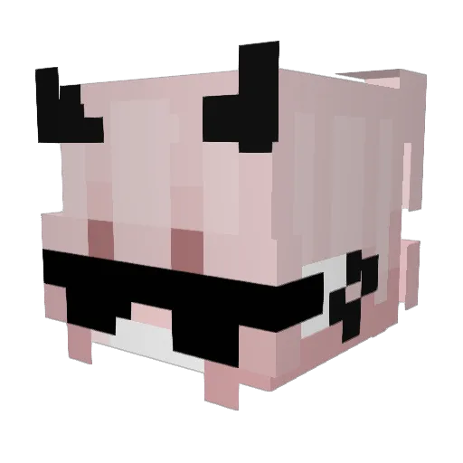 YuuWidel Minecraft avatar head, 3D render