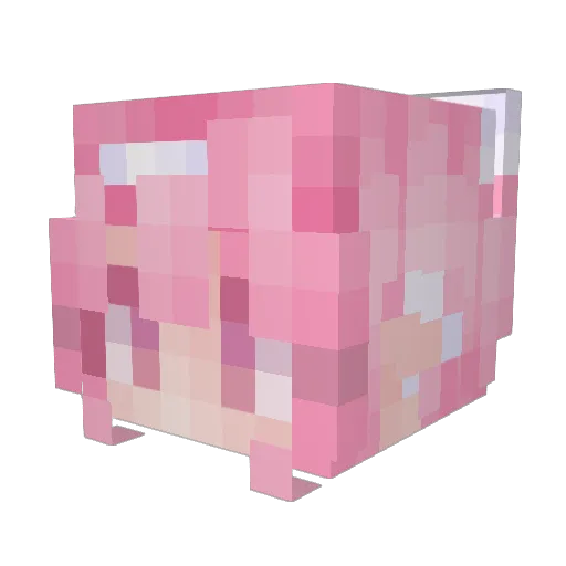 Yuudachi36 Minecraft avatar head, 3D render
