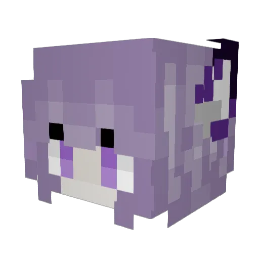 Yuuki2802 Minecraft avatar head, 3D render