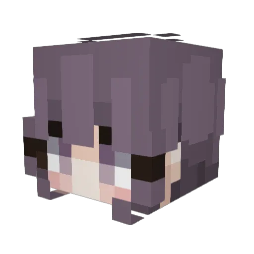 Yuuki852 Minecraft avatar head, 3D render